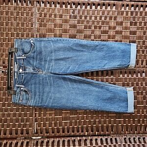 Old Navy Perfect Straight Mid Rise Dark Wash Jeans- 12